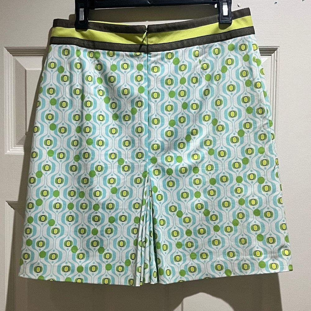 Birdie Cotton Spandex Lime Green Cotton Spandex Skirt 8